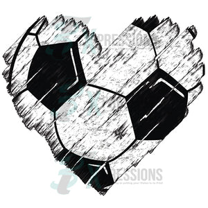 Distressed Soccer Heart