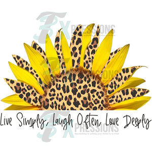 Live Simple Sunflower