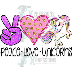 Peace Love Unicorns