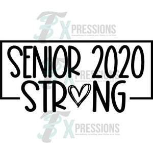 Black Senior 2020 Strong with heart