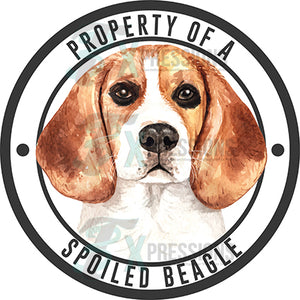 Property of a Spoiled Beagle