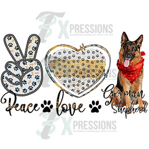 Peace Love German Shepard