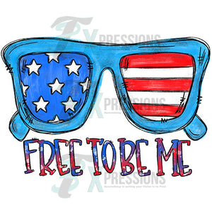 Free to be Me Patriotic Glasses
