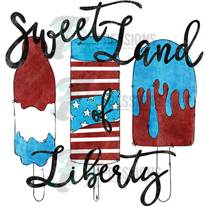 Sweet Land of Liberty popsicles