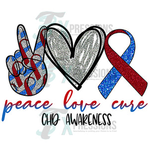 Peace Love Cure CHD awareness
