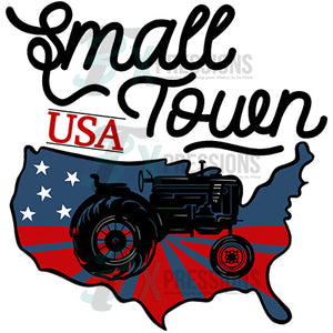 Small Town USA with Tractor