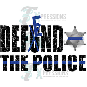 Defend the Police 6 point star