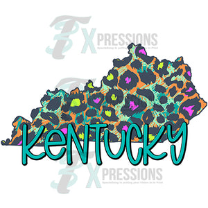 Kentucky Tie-dye leopard