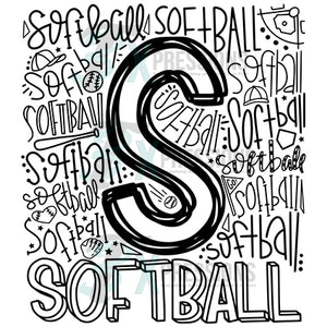 Softball Typography