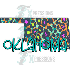 Oklahoma multi color leopard