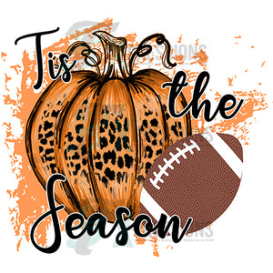 Tis the Season Pumpkin and Football
