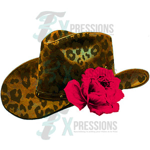 Cowboy hat with Rose