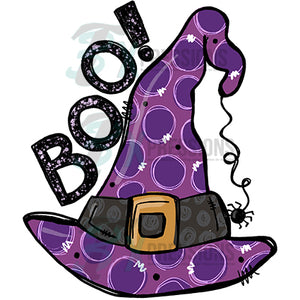 Boo Purple Witches Hat