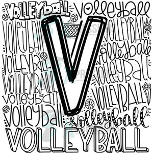 Volleyball Typography