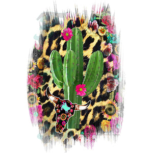 Cactus leopard background