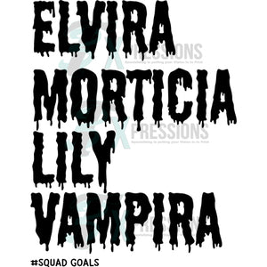 Elvira Morticia lily Vampira