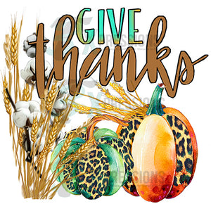 give thanks pumpkins