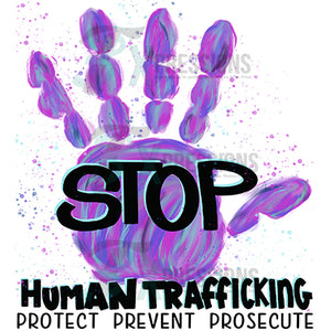 Stop trafficking hand