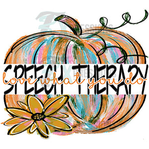 SPEECH THERAPY PAINTED PUMPKIN