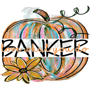 Banker Painted Pumpkin