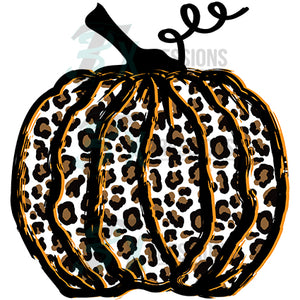 Sketched Leopard Pumpkin