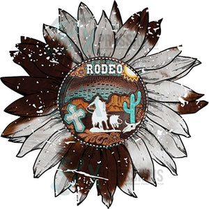 Tooled Leather Rodeo Sunflower