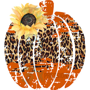cheetah distressed pumpkin