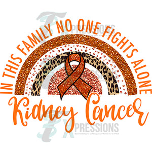 Kidney Cancer Rainbow Orange