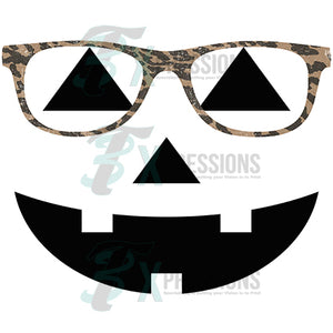 Pumpkin with glasses