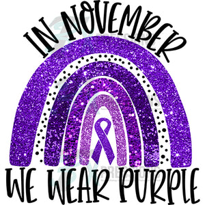 In November we wear purple