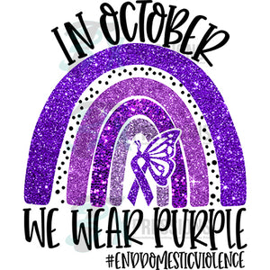 In October we wear purple