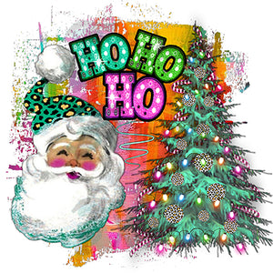 Colorful Ho Ho Ho Santa
