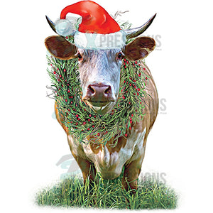 Christmas Cow standing