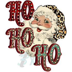 Ho Ho Ho Leopard hat Santa
