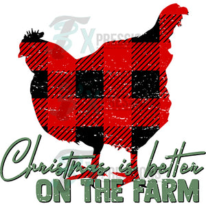 Chicken Christmas is better on the farm