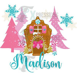 Personalized Pink Gingerbread Dreams Pillowcase Design