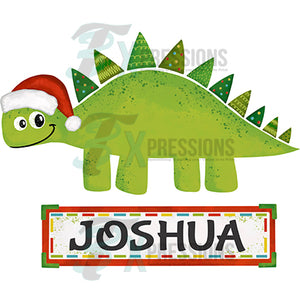 Personalized Christmas Dinosaur