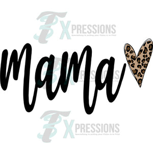 Mama leopard heart
