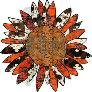 Rusty and Cowhide Sunflower