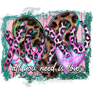 Xoxo All You Need is Love Valentines