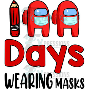 100 Days of Wearing Masks Among Us