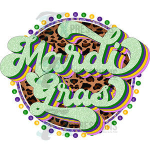 Mardi Gras Leopard Retro