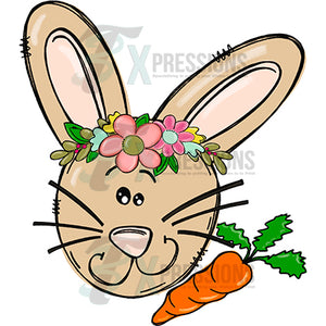 Girl Bunny with Carrot