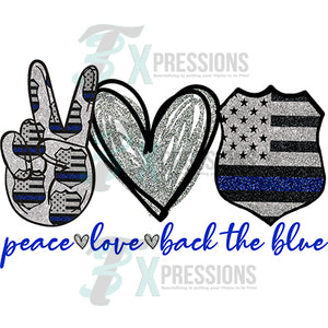 peace love back the blue
