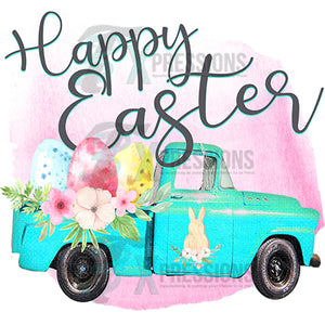 Vintage Truck Happy Easter