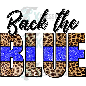 Back the Blue Leopard