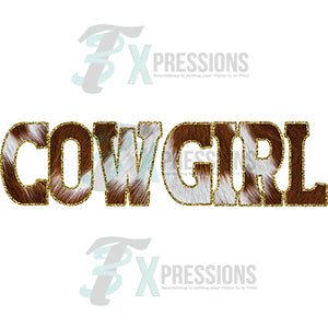 Cow Print cowgirl
