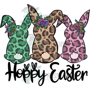 Happy Easter Leopard Bunny