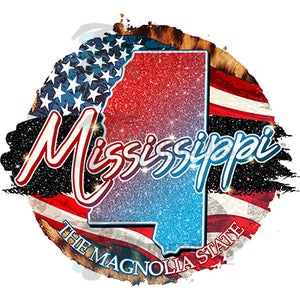 Mississippi Leopard Flag background