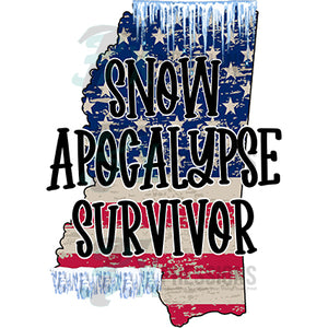 Snow apocalypse Survivor Mississippi